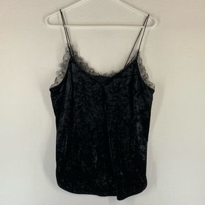 Kimchi Blue Women's Black Spaghetti Strap Tank Top Size L